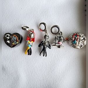New Disney the Nightmare Before Christmas sterling silver charm set for bracelet